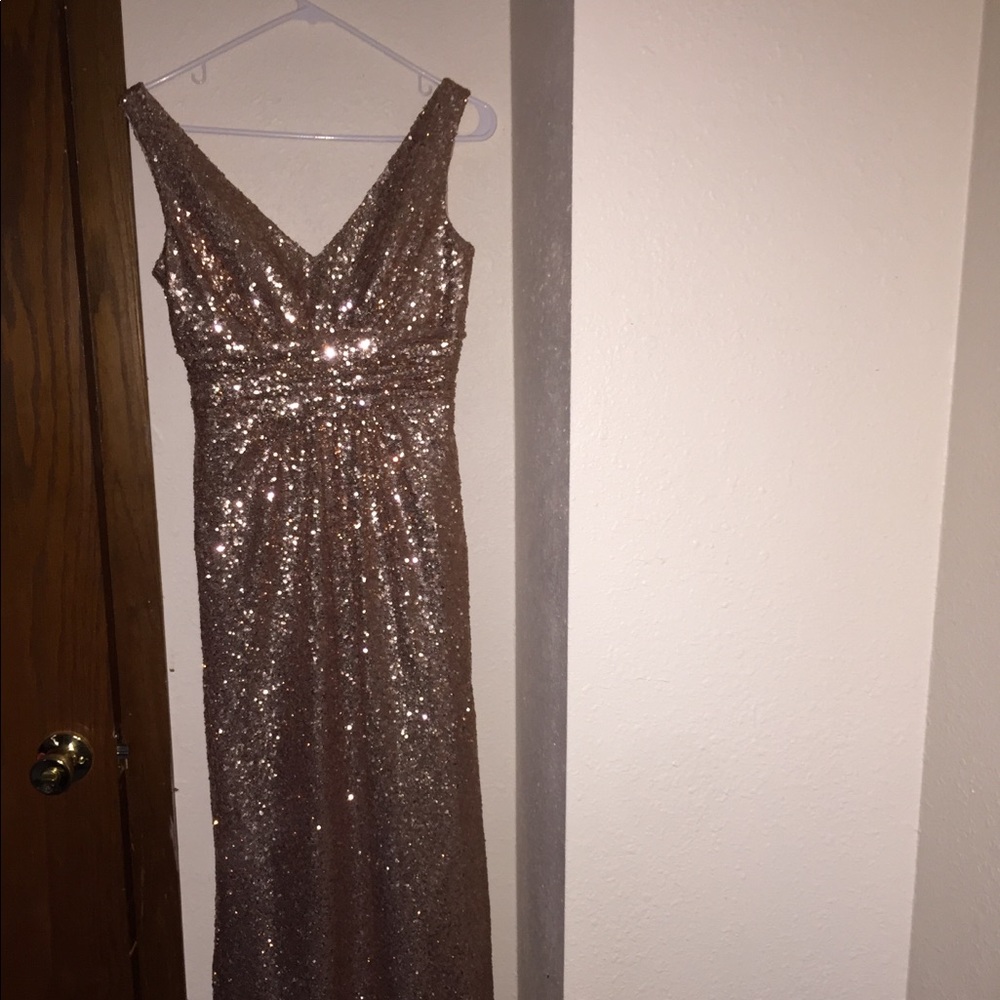 Rose Gold Christina Wu Celebration Prom Dress